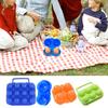 Camping Egg Container Reusable Camping Egg Box Reusable Grid Packaging Food Carrier Keeper For Refrigerator Easter Farm