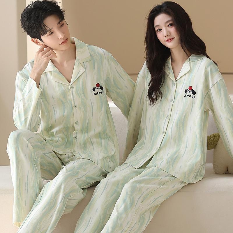 SEE KEAN Spring Cotton Couple Pajama Set