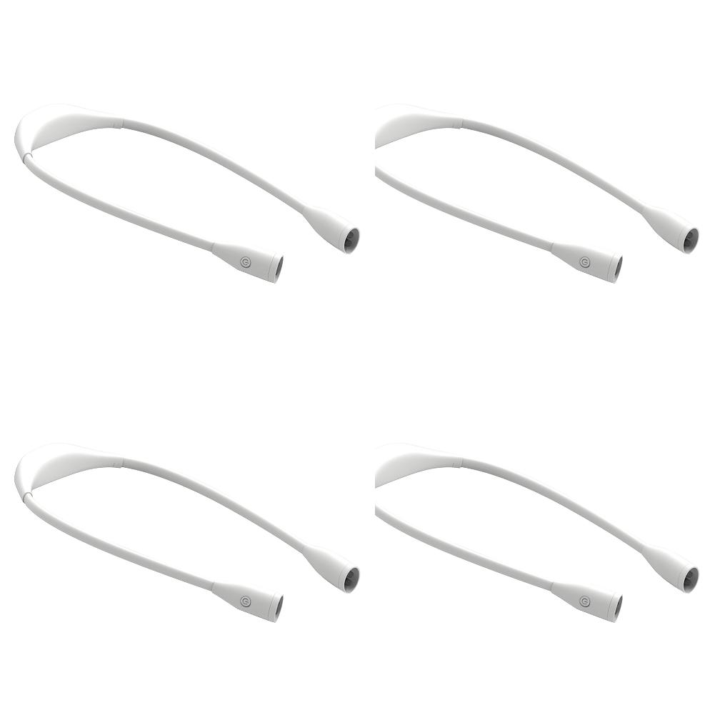 1/2/4pcs USB Rechargeable Hanging Neck Lights Night Run Lamp Stepless Dimming 360° Adjustment Hands Free for Camping Repairing