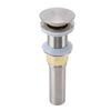 Popup Sink Drain Stainless Steel Leakage Proof Brushed Ni Finish Drain Stopper for Bathroom Kitchen