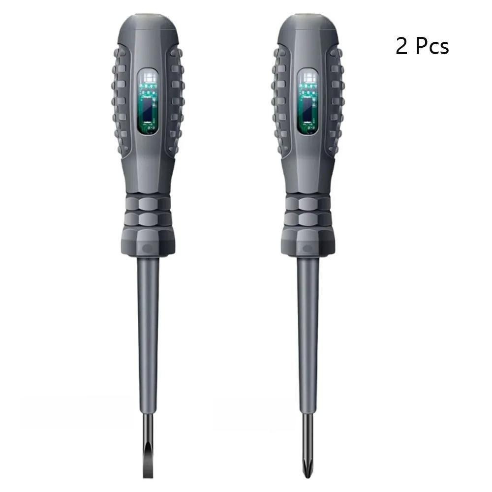Multifunctional Electrician Test Screwdriver AC Non-contact Induction Test Pen Voltage Tester 70-600V Red Green Induction Lights