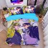 JoJo's Bizarre Adventure Cartoon Poster Sheets Quilt Covers Bedding Dormitory Sheets Bedding Set Soft Warm Bedding Set