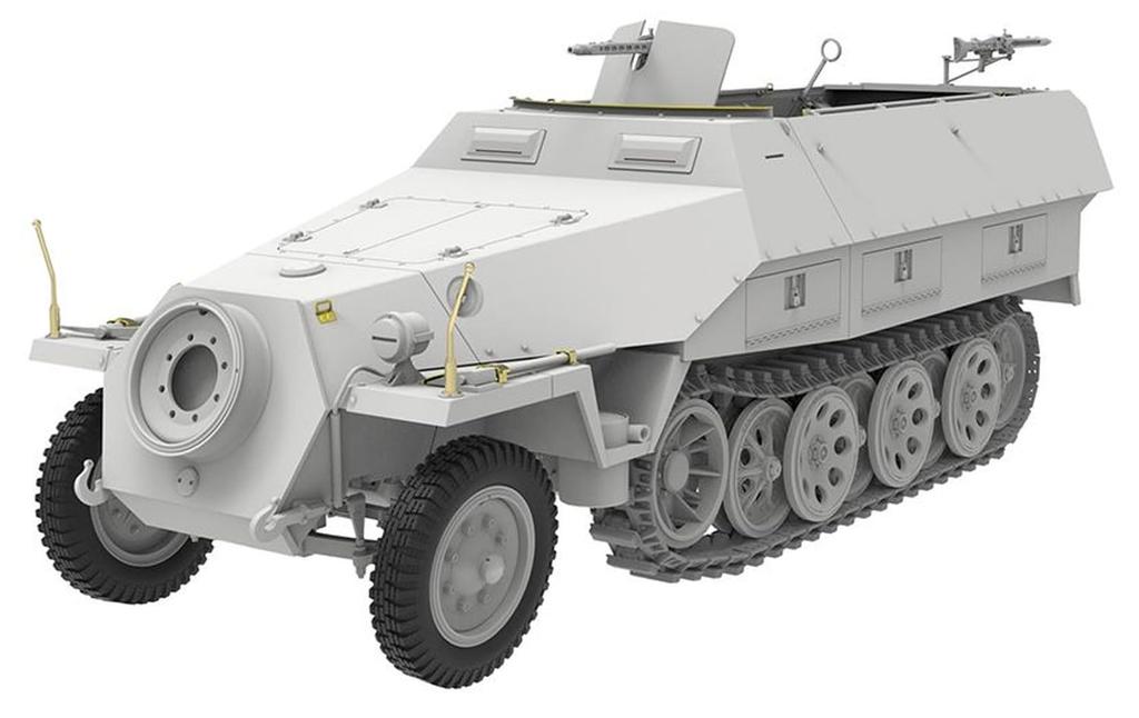 Snowman Models German Sdkfz Late Armored Personnel Carrier Plastic Model Kit SP358001 1/35 251/1D (Military Vehicle)