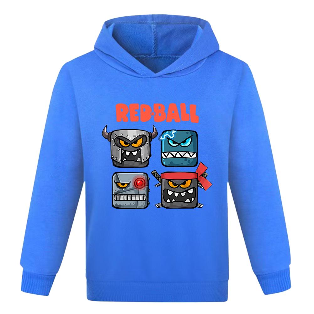 Hot Sale Kids Sweatshirts Red Ball 4 Print Cartoon Children Hoodies Fashion Baby Pullover Casual Outwear Tops Girls Boys Clothes