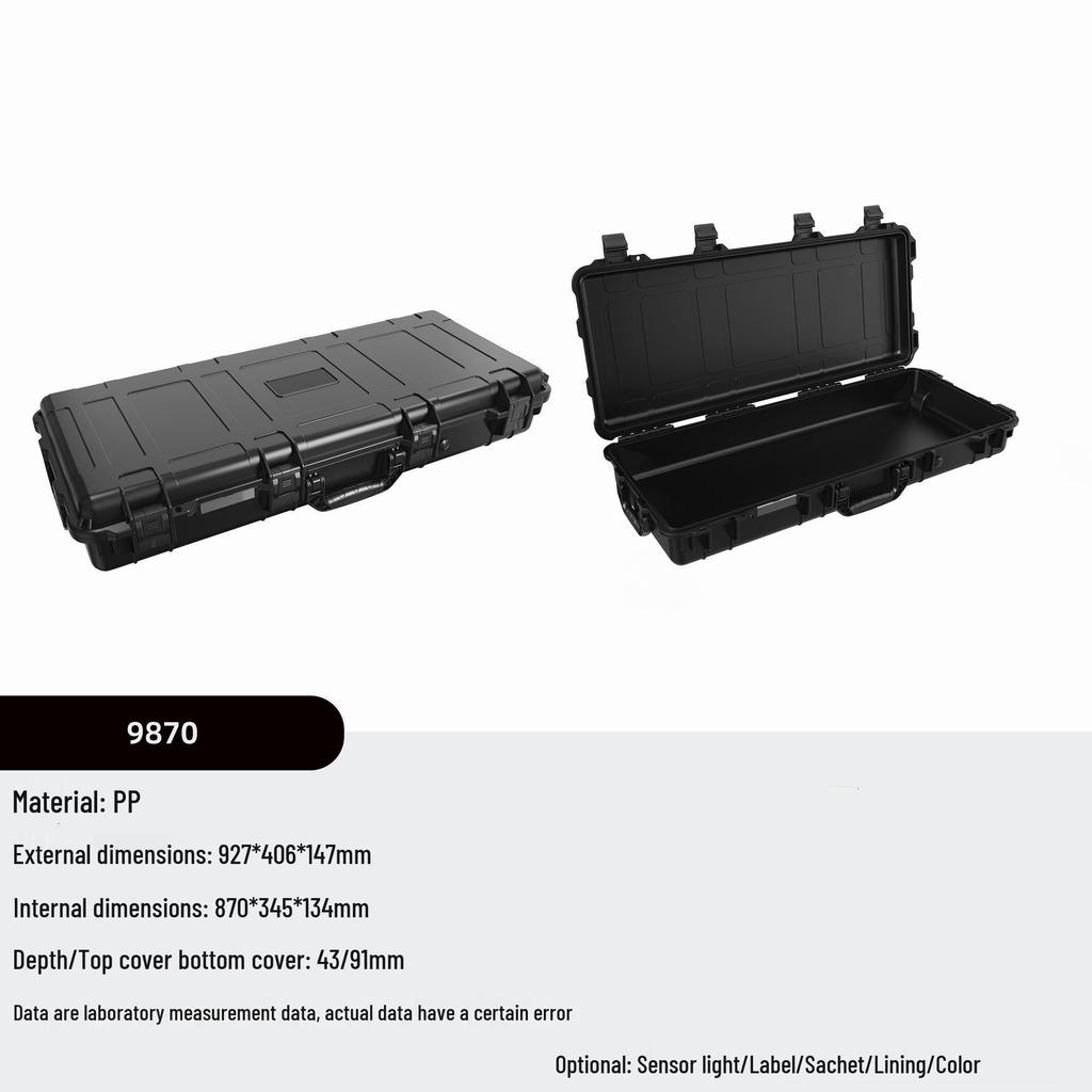 Multi-Size Explosion-Proof, Waterproof, Shockproof Plastic Tool Case with Optional Lining