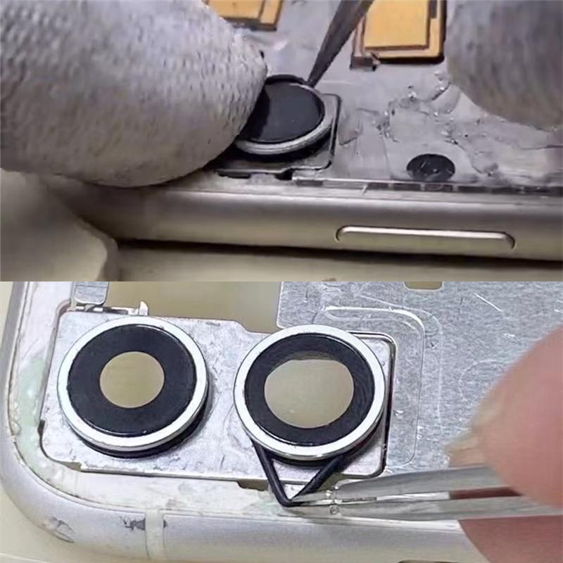 Waterproof Rubber Ring For iPhone 6-14PM Back Glass Camera Phone Hole O-ring Prevent Camera Head Frame Sinking Repair Parts