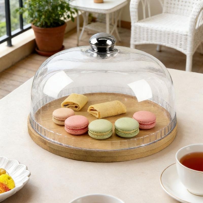 Shatterproof Food Storage Dome for Camping and Garden Parties with Clear Visibility Easy to Cleaning Cake Protector