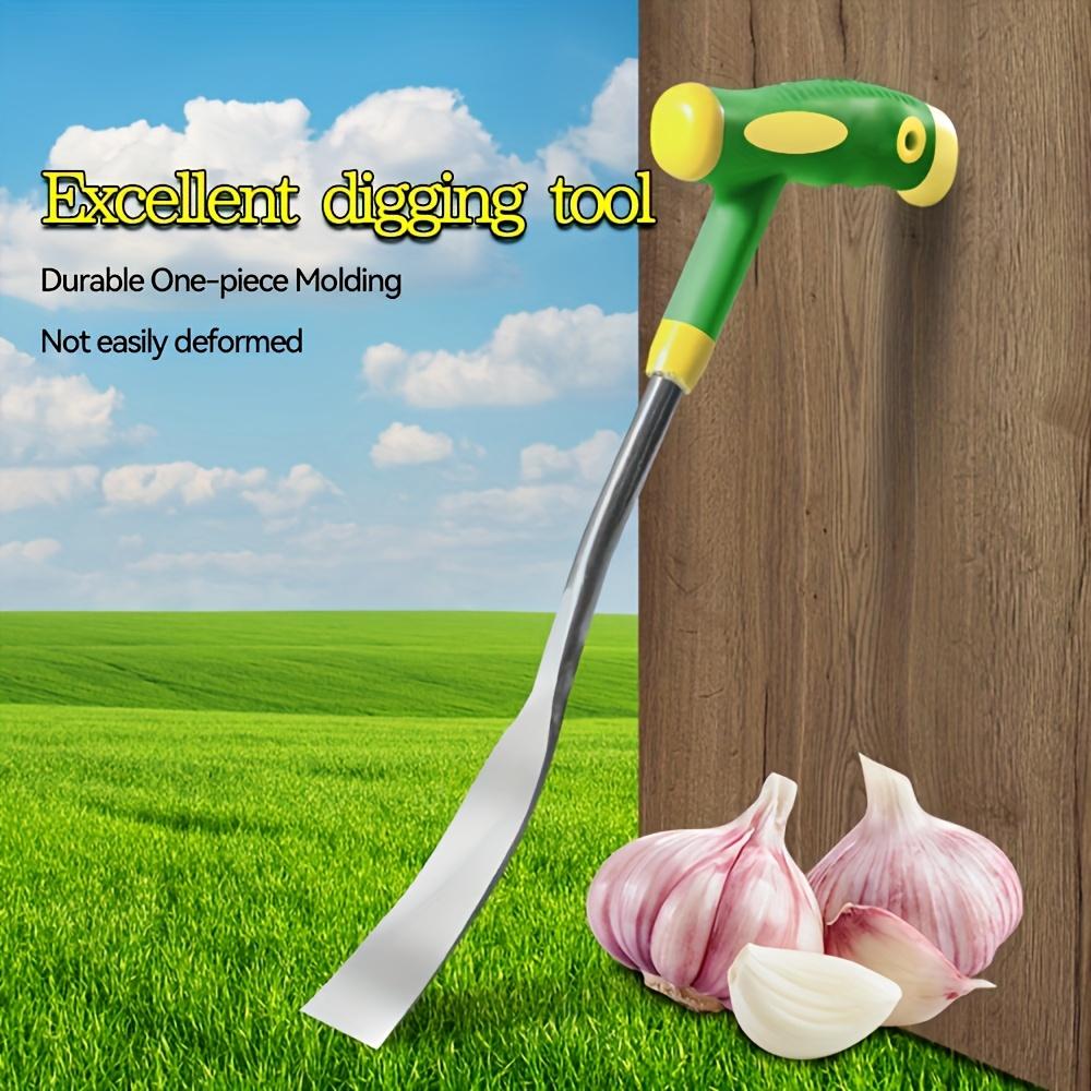 Heavy-Duty Stainless Steel Garden Shovel with Ergonomic Handle & Sharp Edges - Multi-Functional Tool for Planting, Digging, Loosening Soil