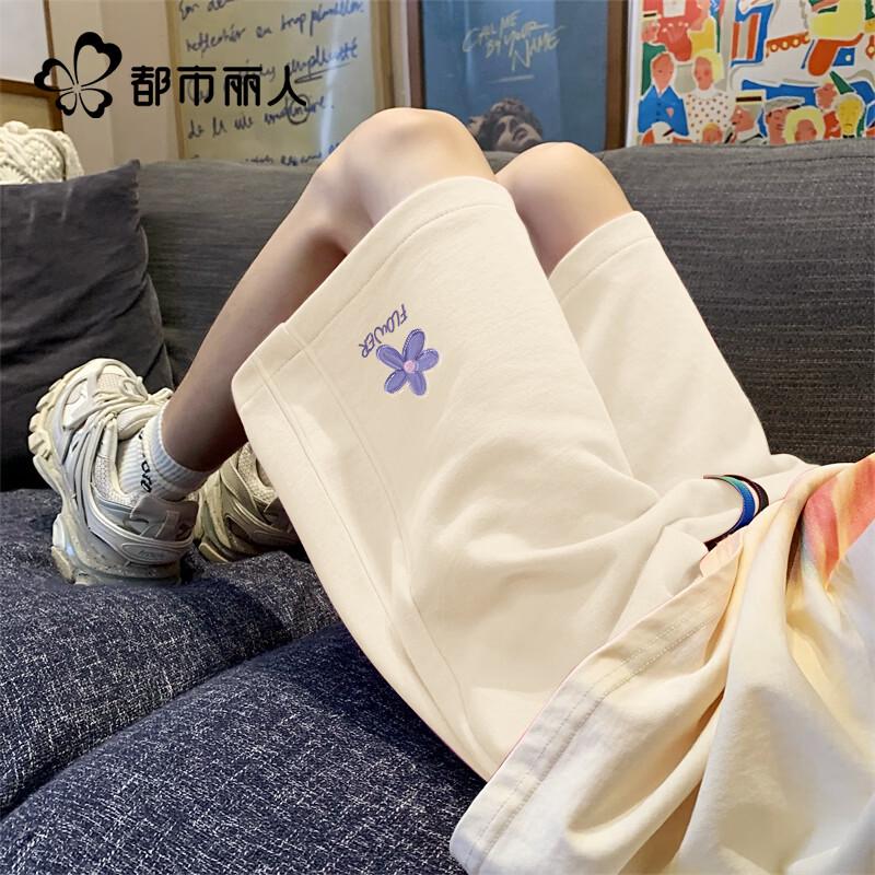 Women s High-Waist Casual Wide-Leg Shorts S