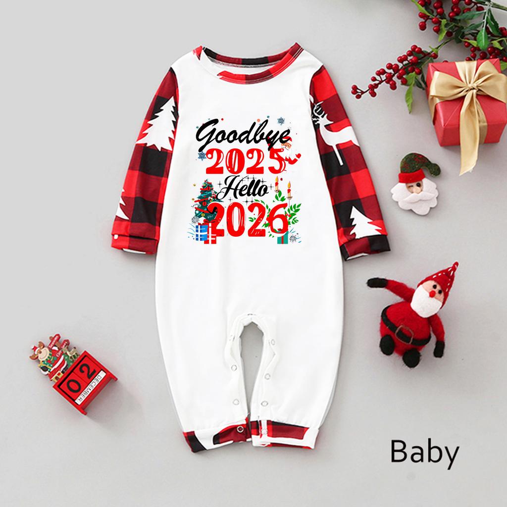 Prints Family Matching Long Sleeve Tops+Pants Set Family Matching Sets