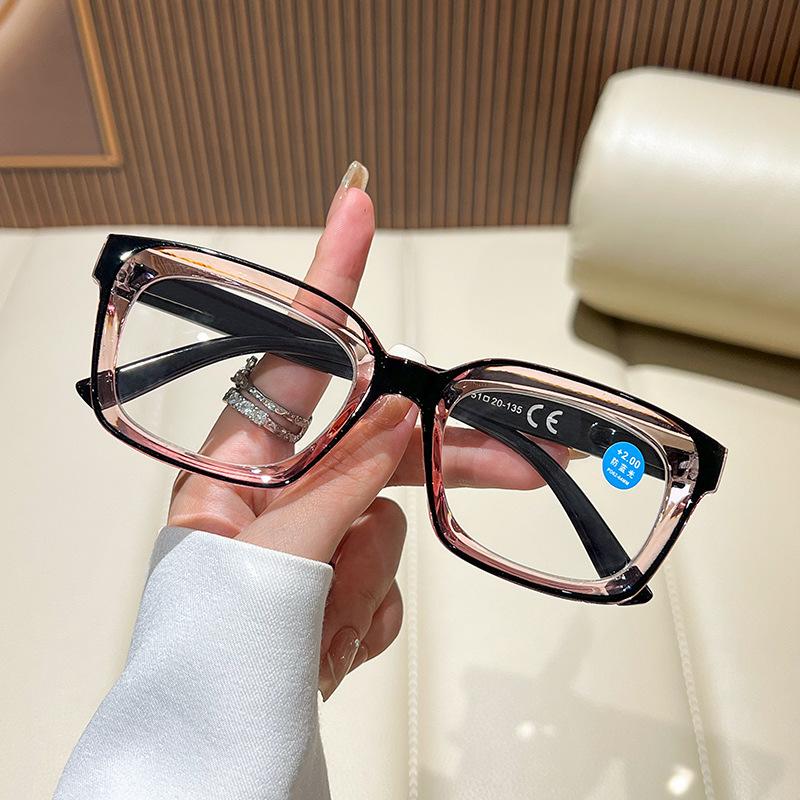 

Vintage Anti Blue Light Square Reading Glasses Women For Man Myopia Customize Prescription Optical Presbyopia Eyeglasses Frame 0