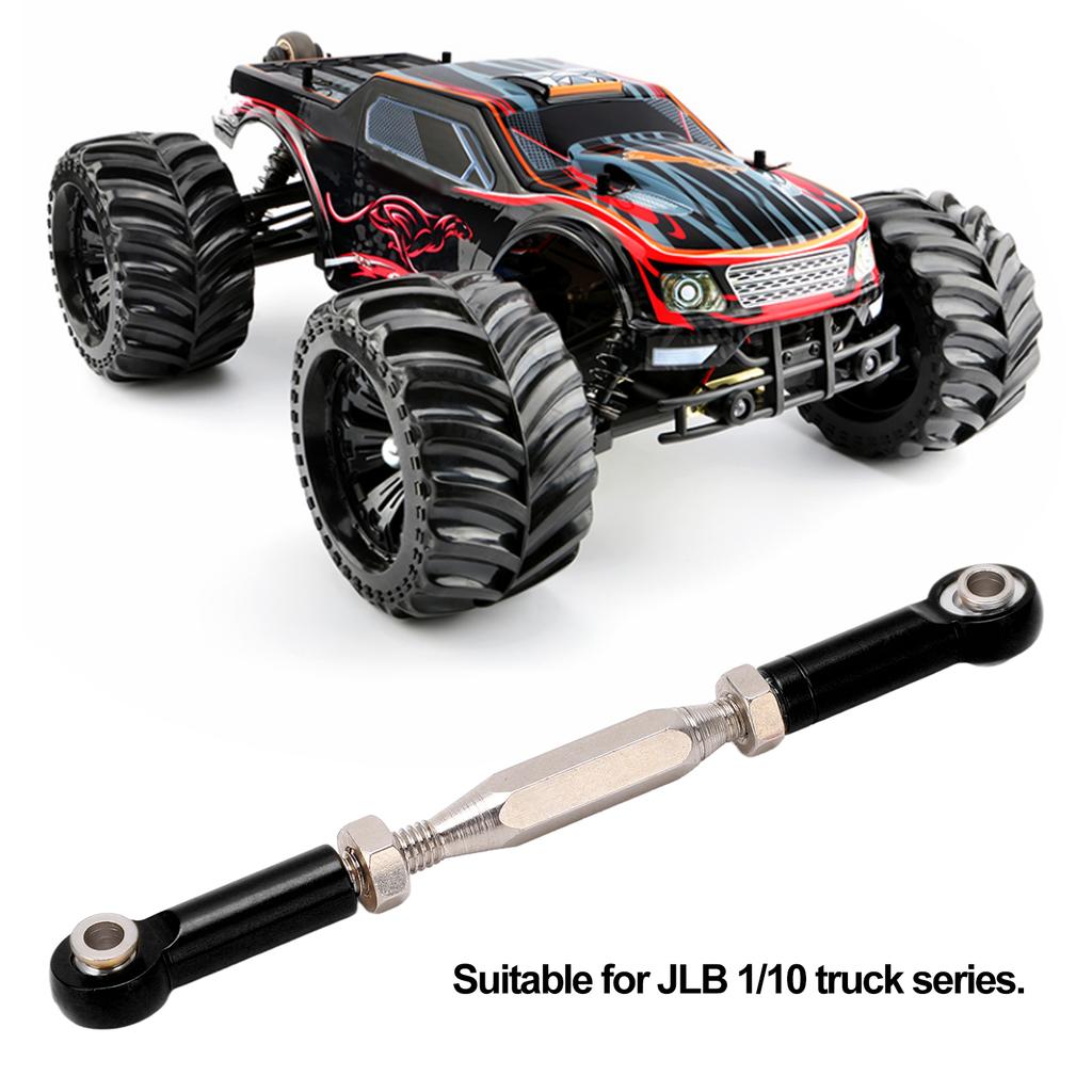 RC Servo Link Pull Rod Metal Steering Tie Rod for JLB 1Celsius10 RC Truck Cars
