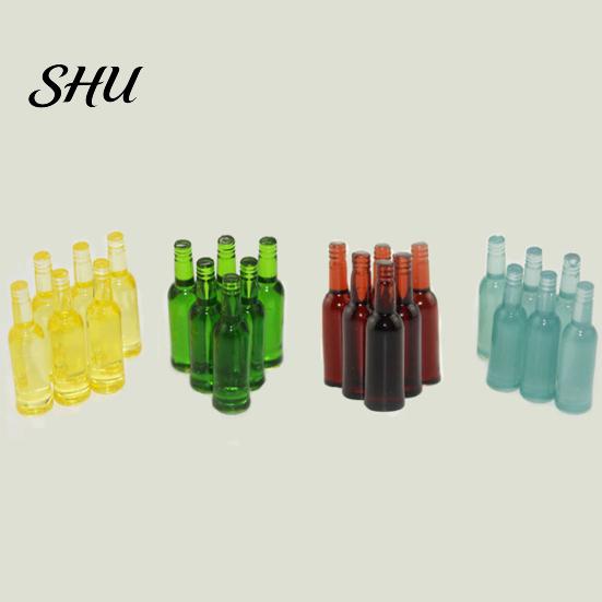 6Pcs Dollhouse Miniature Beer Bottle Dining Drinks Simulation Kitchen Toy Gift