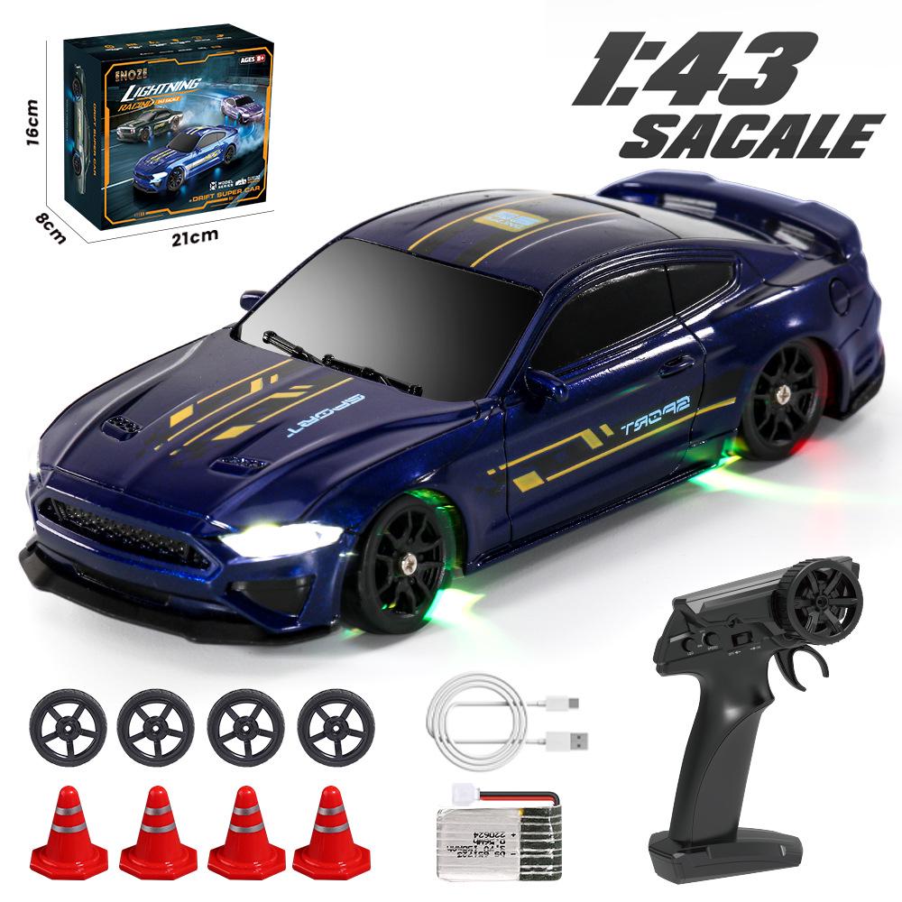 1:43 Remote Control High-Speed Drift Racing Car with Metal Chassis