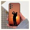 Sport Golf Ball Case For Samsung S22,S25,S24,S23,Ultra,FE,S20,S10,Plus,S21,S9,Lite,Soft Silicone Black