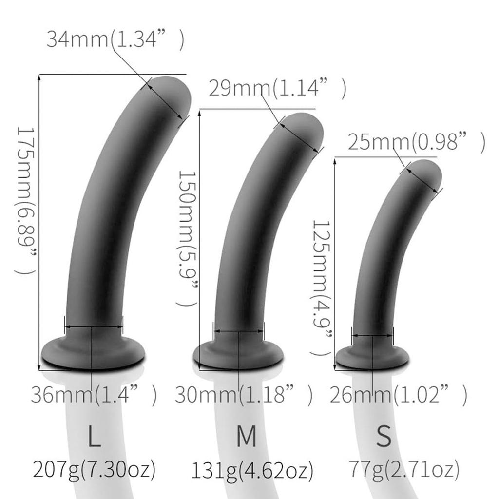 Alip Anal Silicone with Suction Anal Anal Anal for Women and Adult Black Plug, Cup, Beads, Toy, Plug, Men, Waterproof, Toy, (S)
