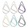 100 Pcs Creative Paperclip Metal Decorative Paper Clips Water Drop Shape Paper Clips Bookmarks Holders for Office School