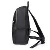 Daily Large Capacity Travel School Backpacks Ladies Pure Color Shoulder Knapsacks Nylon Zipper Shopping Rucksacks