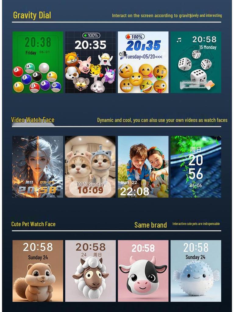 YU9 Smartwatch with WiFi 6, SIM Card, Fingerprint Unlock, Phone Features & Morse Code Xiao Su Mi System