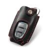 Leather Chaya Smart Key Lamborghini Aventador Huracan Leather Key Made In Japan Lamb@o-a Case, Compatible, Compatible, Compatible, Cover, (Black/Red)