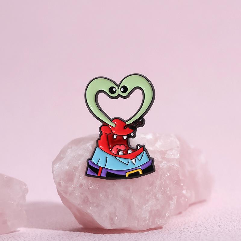 Multifunctional Alloy Brooch With Adorable Cartoon Design Great For Everyday Fashion Statements