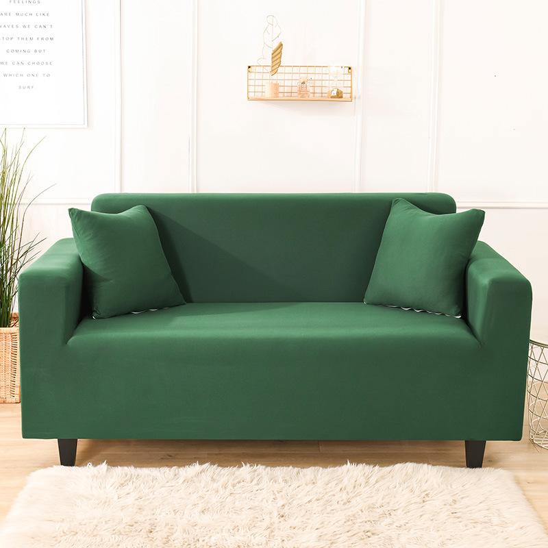 Elastic Milk Silk Plain All Inclusive Universal Sofa Cover Sofa Cover