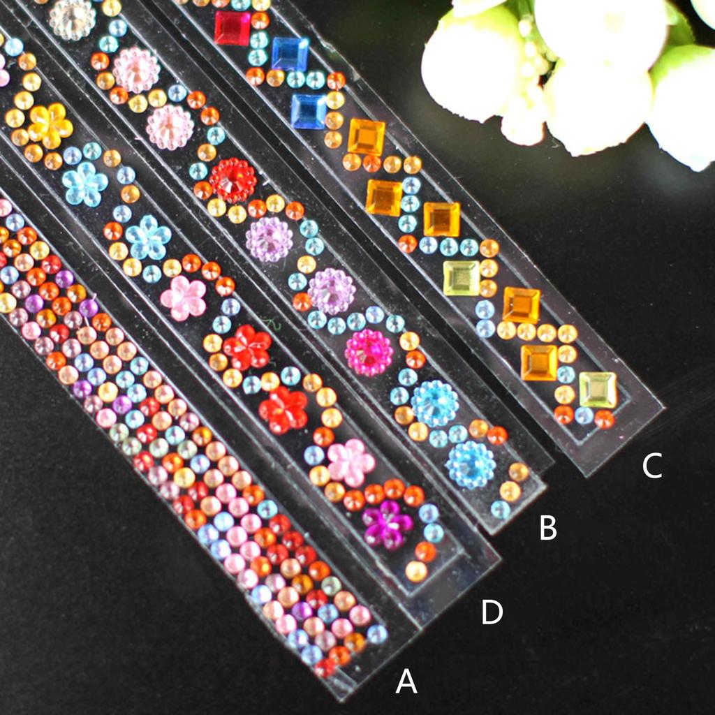 Strass Diamant Aufkleber für Scrapbooking DIY Ästhetische Schreibwaren Zubehör Diamant Abziehbilder zum Basteln