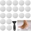 24 PCS Bathtub Non Slip Stickers White Adhesive Decals Round Shape Anti Slip Shower Stickers Bath Non Slip Stickers for Floor Bathroom Stairs Ladders