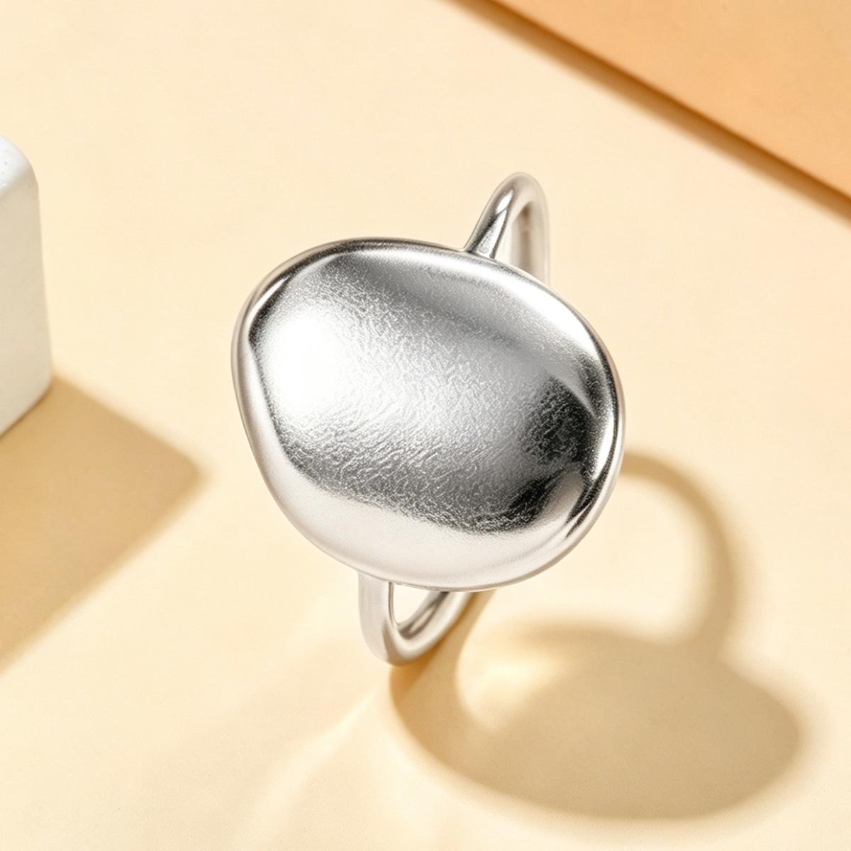 Retro Baroque Geometric Stainless Steel Gold Ring