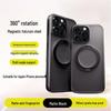 Compatible with iPhone 17 Pro: Magnetic Suction Phone Case, 360° Rotating Stand, Large Hole Design, Drop Protection.