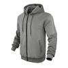 Men'S Winter Zipper Hooded Fleece Sweatshirt With Patch Pocket Casual Jacket