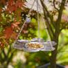 Metal Tray Hanging Bird Feeder Large Capacity Bird Bath Parrot Feeding Station  Garden Decoration