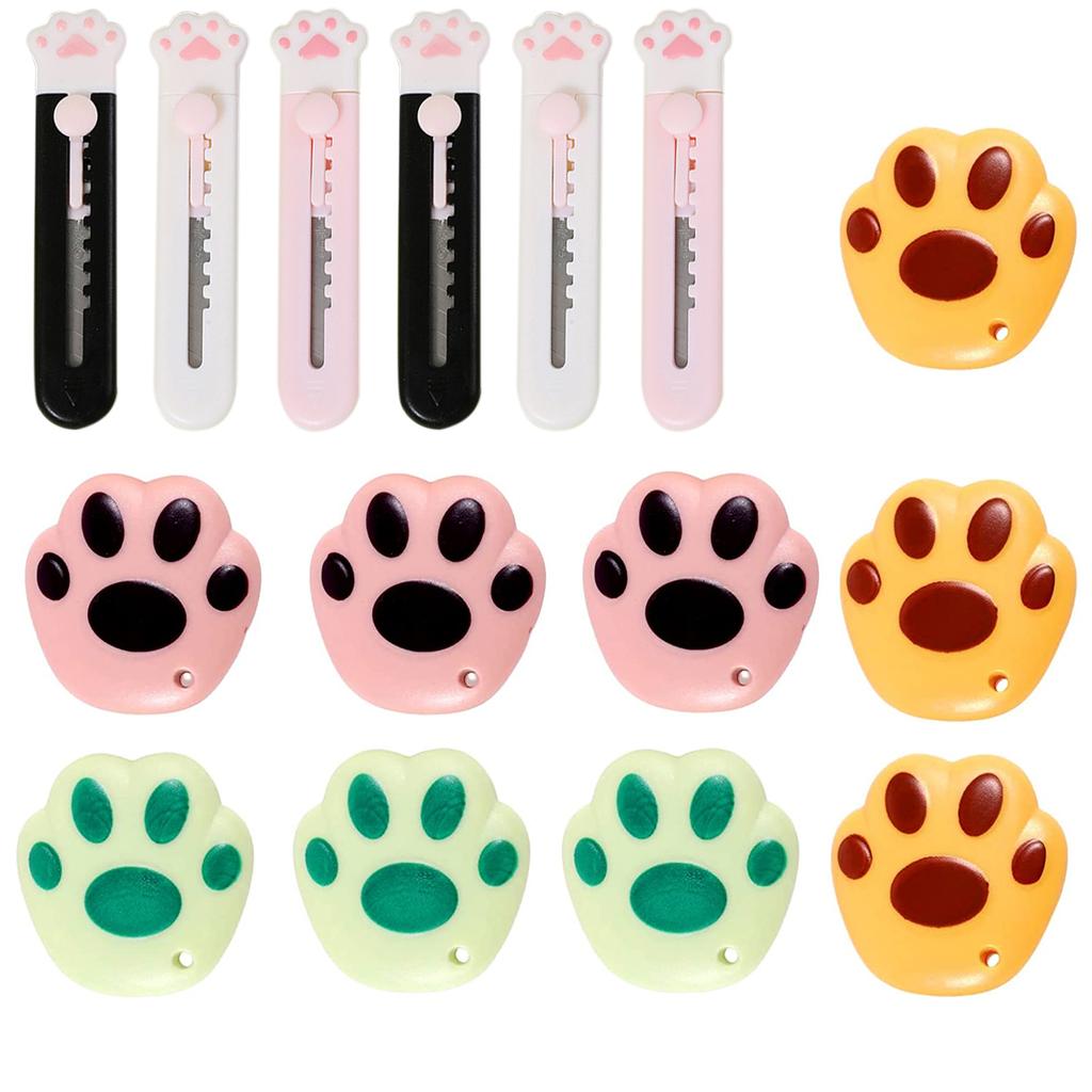 15ks Mini užitkový nůž Roztomilý přenosný Květinový Cloud Box Nůž Otvírák na dopisy Nůž na řezání papíru pro domácí kancelář