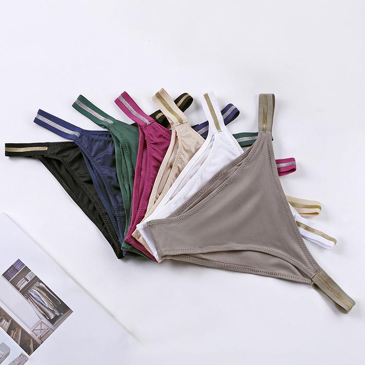 Sexy bequemer Herren-Tanga, Eisseide, nahtlos, elastisch, G-String, Herrenunterwäsche