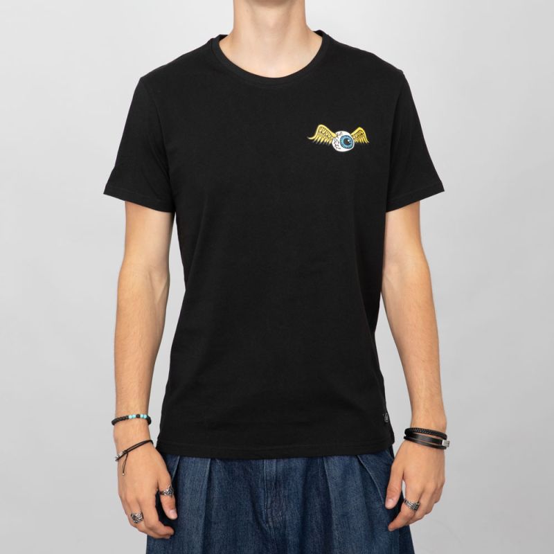 Футболка с культовым рисунком глаза хлопок Мужская VON DUTCH XL чёрный