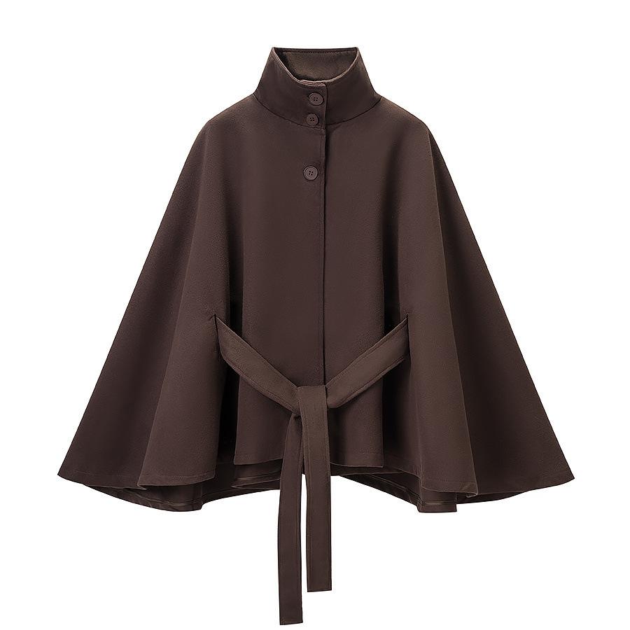 Beautiful Style, Wholesale Women's Clothing, Fashionable and Versatile Temperament, Trendy and Simple Style, Three-grain Button Woolen Coat