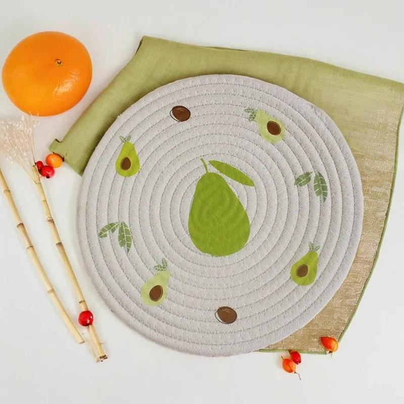 

Подставки из хлопка ручной работы в деревенском стиле, термоизоляционные, противоожоговые, нескользящие, для украшения стола и аксессуары