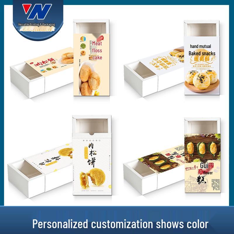 White Card Kraft Paper Folding Drawer Box for Tea, Socks, Underwear, and Gifts - Custom Printed Packaging