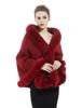 BEAUTELICATE Thick Faux Fur Winter Bolero for Weddings and Parties Women's Shawl, Large, Warm,