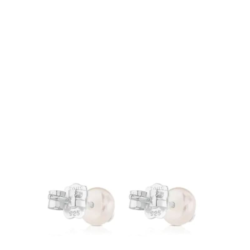 TOUS Icon Pearl Silver and Cultured Pearl Earrings /TOUS Icon Pearl Silver and Cultured Pearl Earrings/911143500
