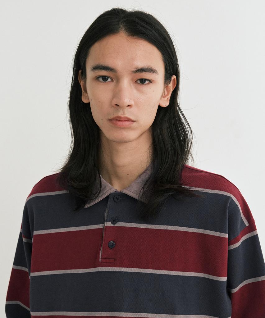 ENDOOR Vtg Stripe Polo Shirt (Vtg Beige)