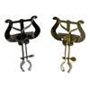 Secure Grip Music Stand Clip for Brass Instruments Metal Construction Foldable Design for Band Practice Performances