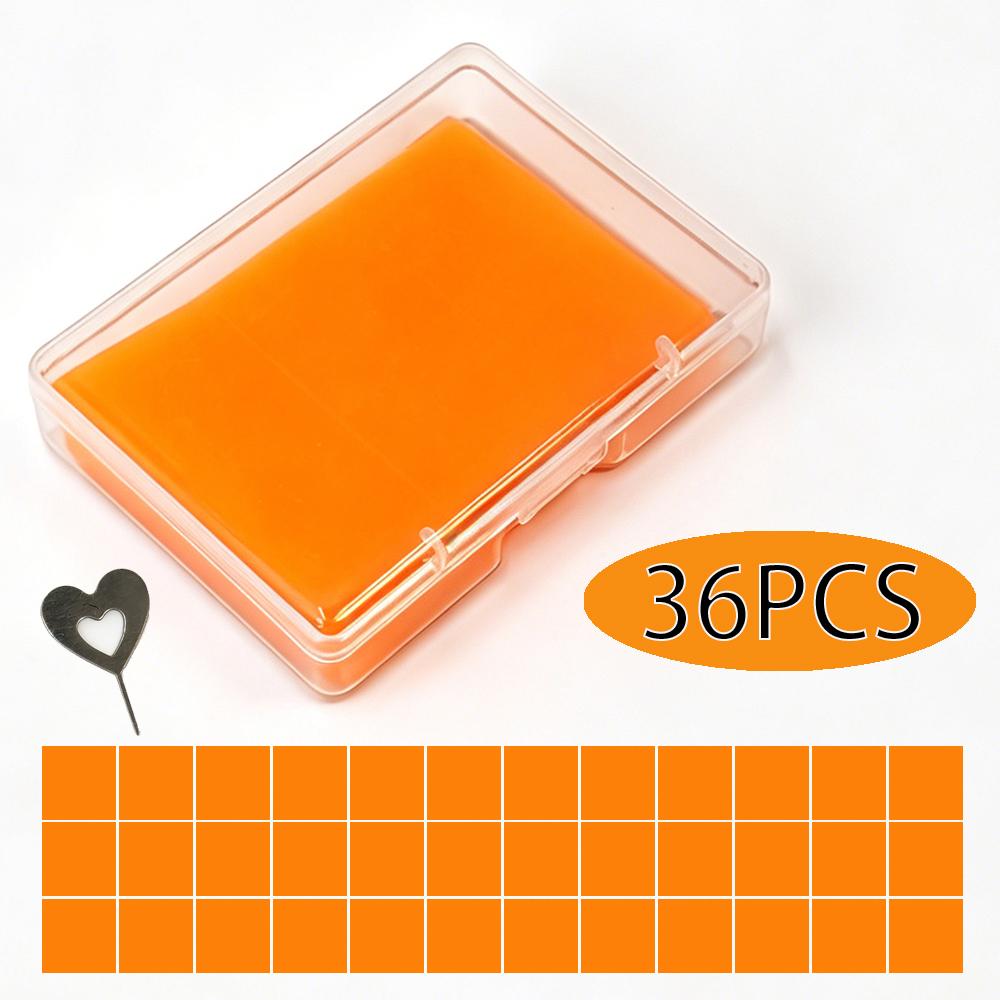 36 pz Contenitore Scatola Stoccaggio Argilla Pittura Luminosa Cera per Punto Croce Pittura Diamante Cera Colla Fango Ricamo FAI DA TE