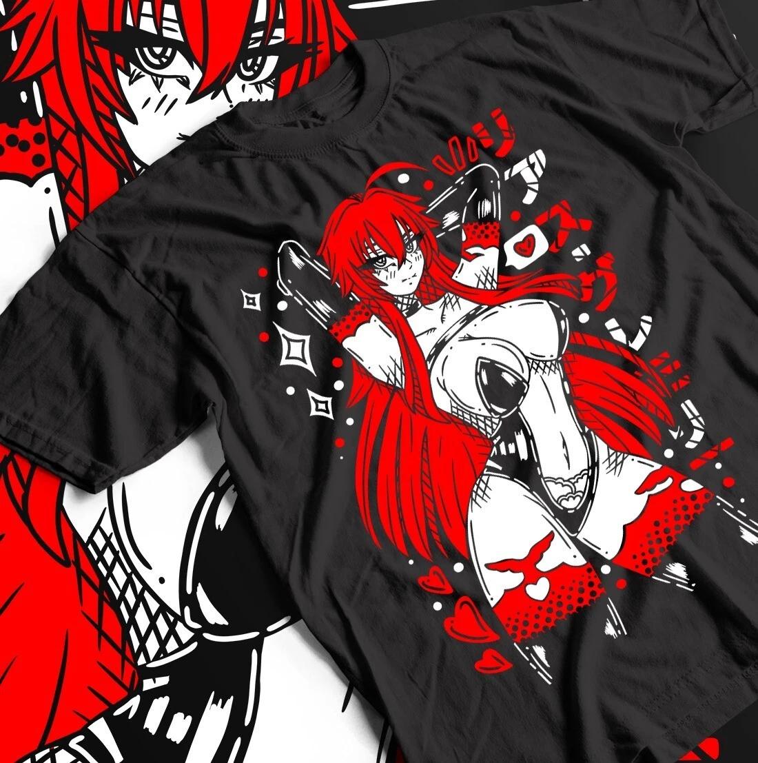 Футболка Rias Gremorye High School DxD Rias Gremorye Сексуальная Вайфу Футболка Эстетика S