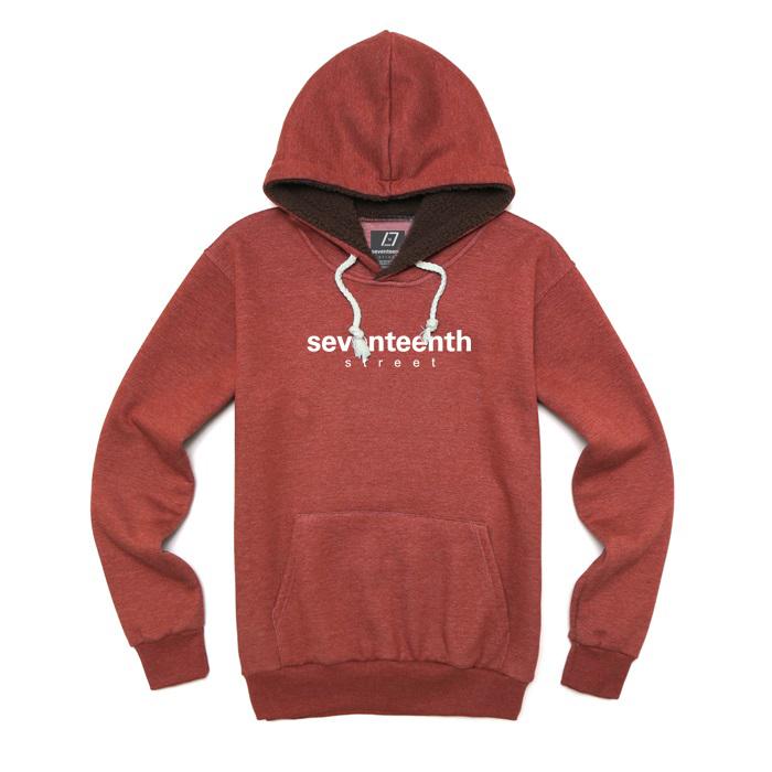 Seventeens Basic Fleece Hoodie Red 2Xl