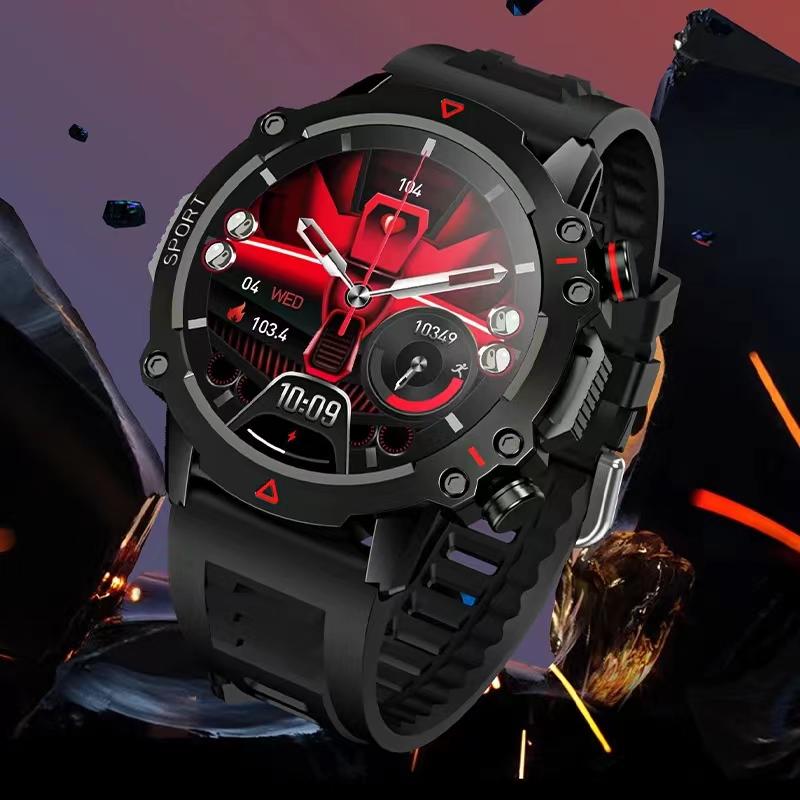 2025 Neue Herrenuhr 1,43 AMOLED TF10 PRO Outdoor-Sport-Fitness-Tracker Herzfrequenzmesser, Geeignet für Android IOS Herren Smartwatch