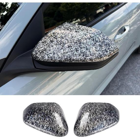 ABS Car Exterior Mirror Cover Side Rear View Mirror Covers Caps Compatible with Kia K4 2025 2026 Accessories (Glossy Black Style)
