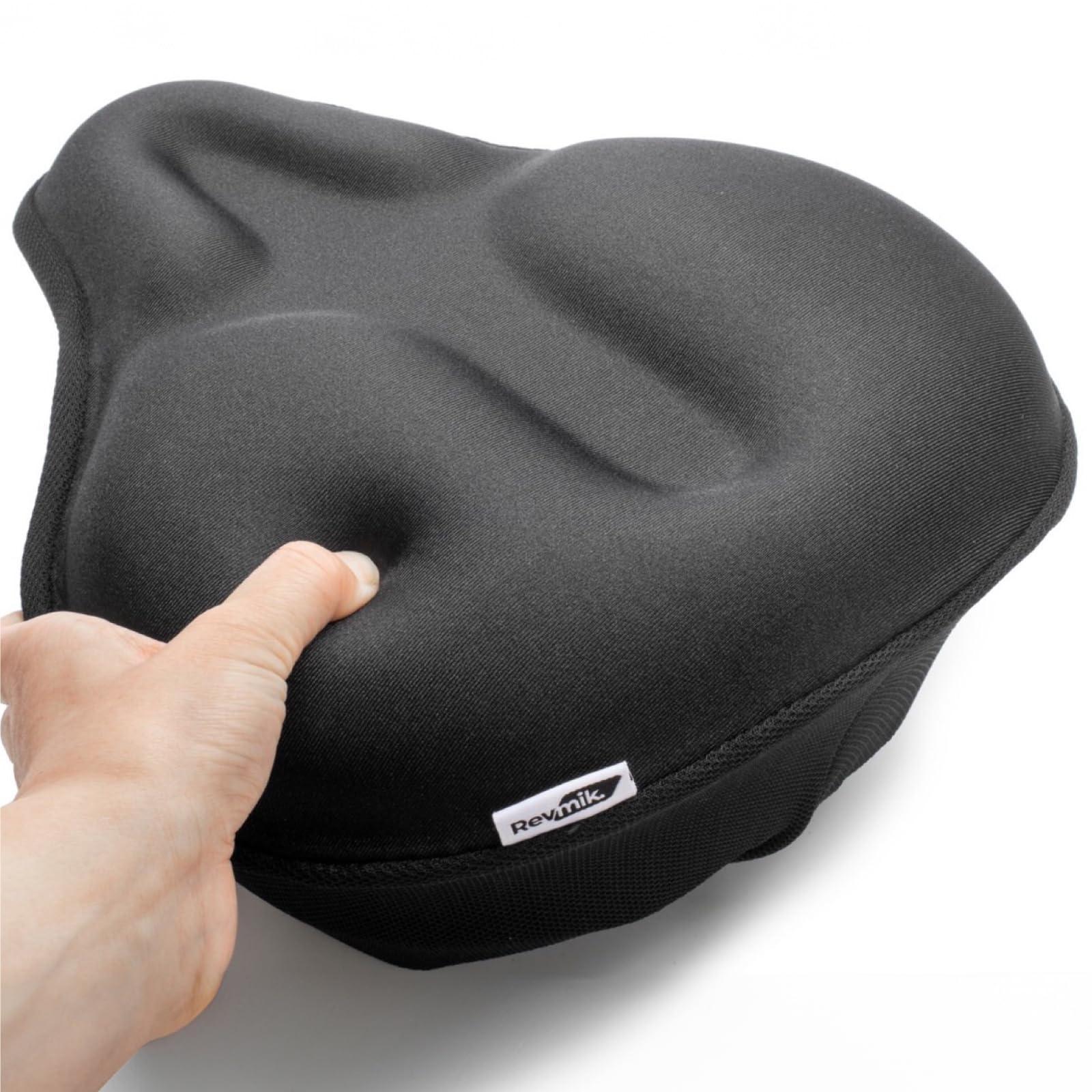 

Велосипедное седло высокого качества, устойчивое к усталости, удобное для сидения, с дополнительной амортизацией для аэро, кросс, фитнес, спиннинга, несовместимо с тонким чехлом Revmik, материал,