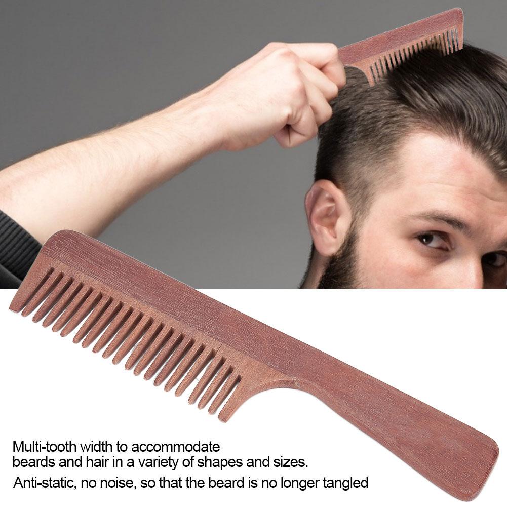 Sandalwood Fine Wide Teeth Hair Comb Beard Comb Hairstyling Care CombWide Teeth Comb