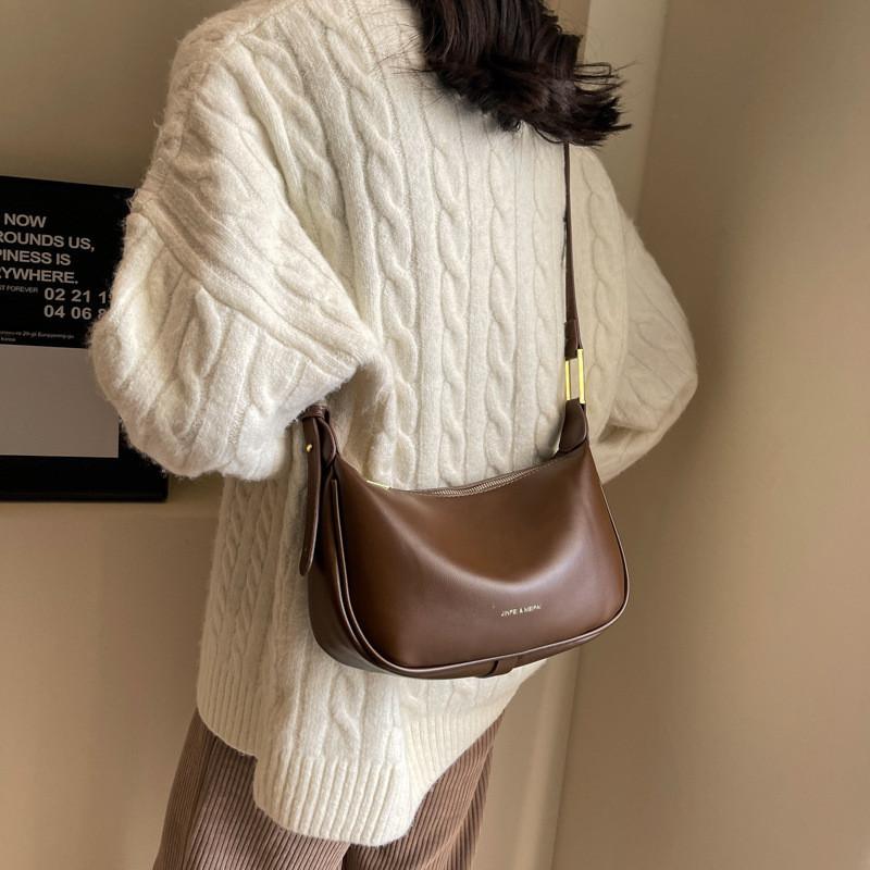 2023 New Vintage Dumpling Bag Pu Small Daily Shoulder Bag For Women